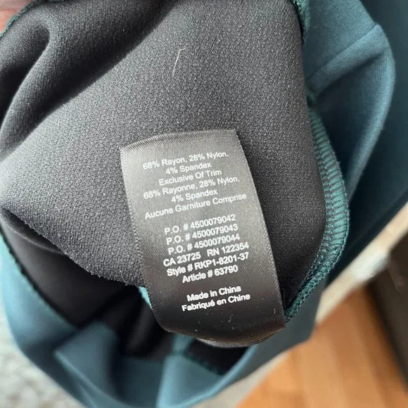 Aritzia Babaton Pencil Teal Dress - Picture 6 of 7